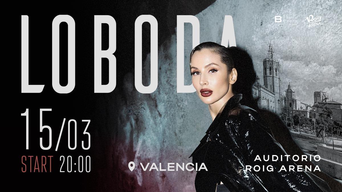 El concierto de Loboda en el Roig Arena.
