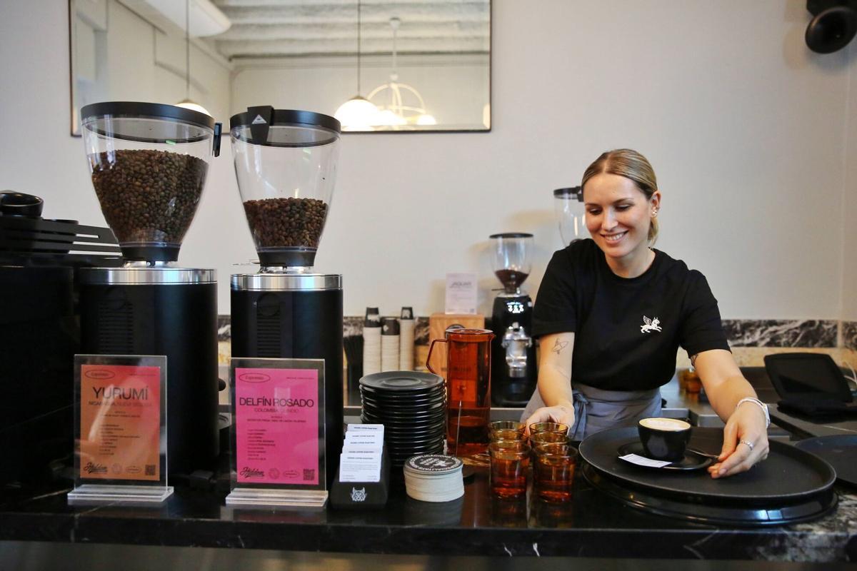 La barra de la granja, con el café como protagonista.