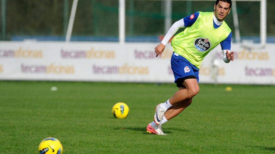 Riki, en un entrenamiento.