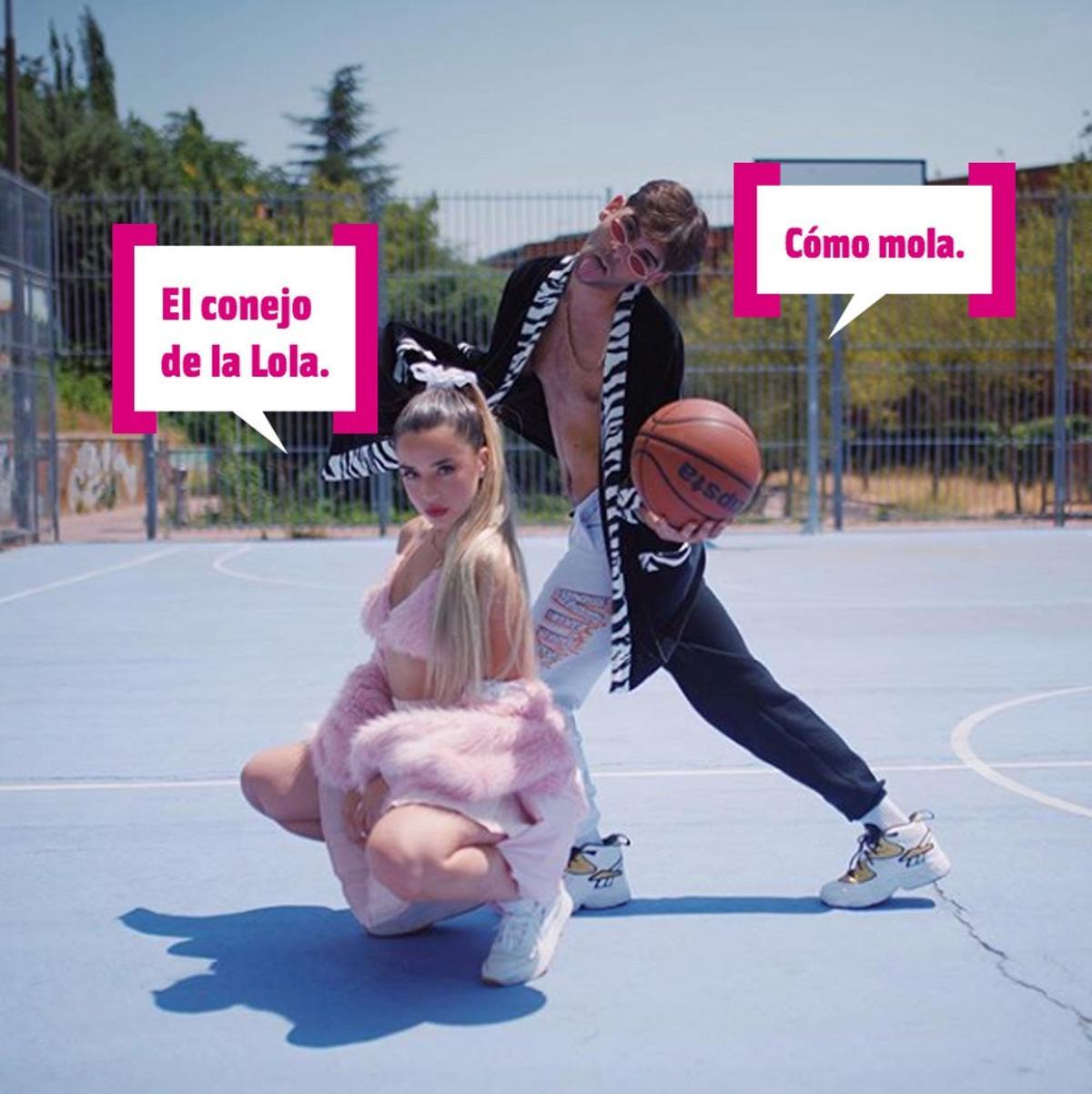 Lola Indigo y Don Patricio en el videoclip de 'Lola Bunny'