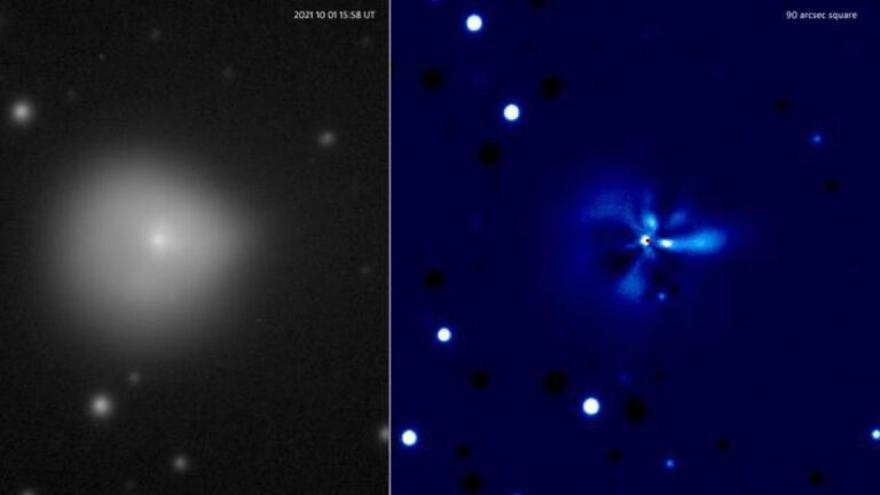 Un enorme cometa explosivo intriga a los astrónomos