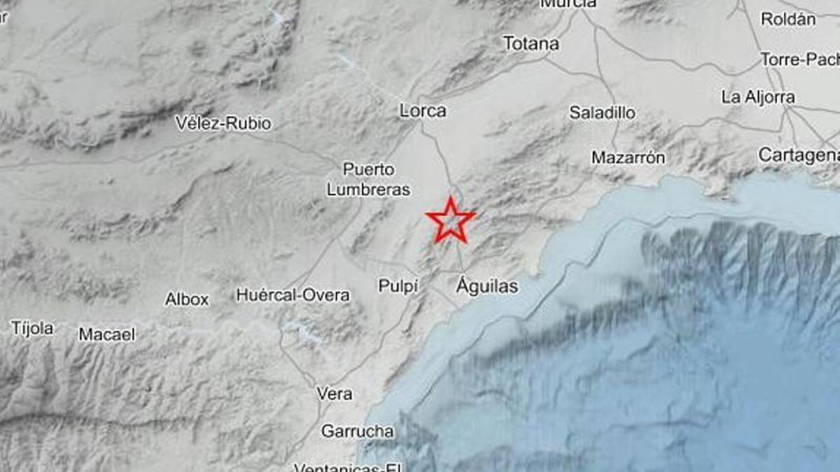 Zona en la que se produjo el movimiento sísmico.