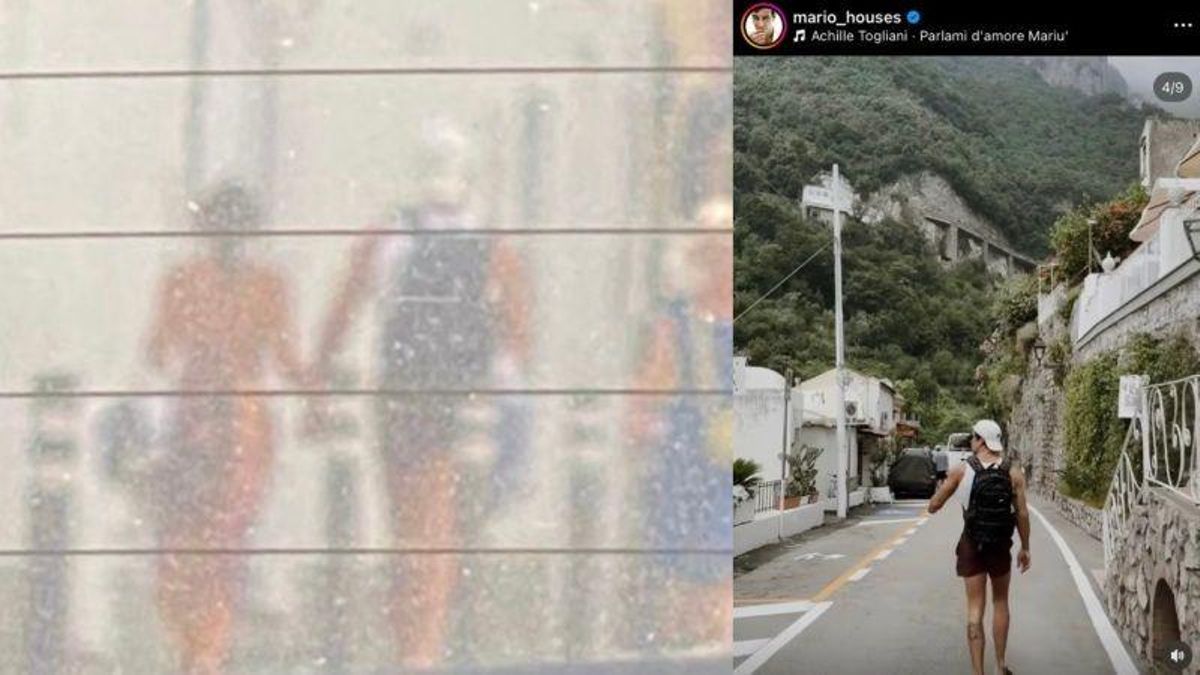 Mario Casas y Melyssa Pinto, de la mano y enamorados en Positano, Italia