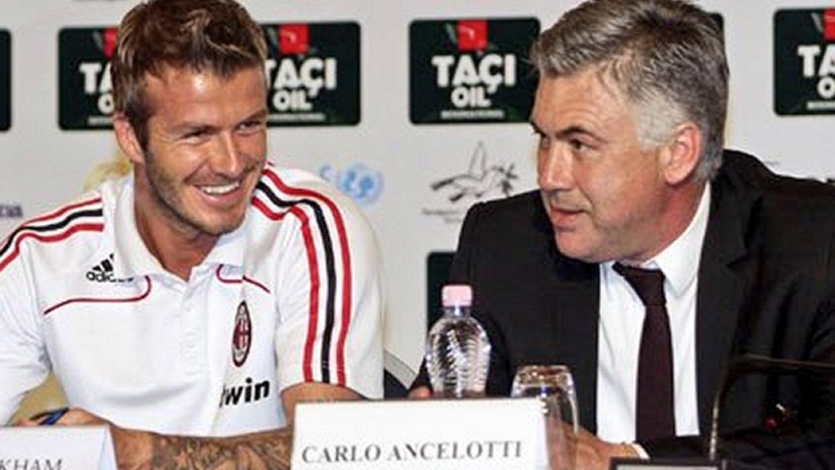 Beckham y Anceloti pueden reunirse de nuevo en el Inter Miami