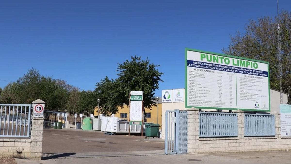 Punto limpio de Villanueva de la Serena.