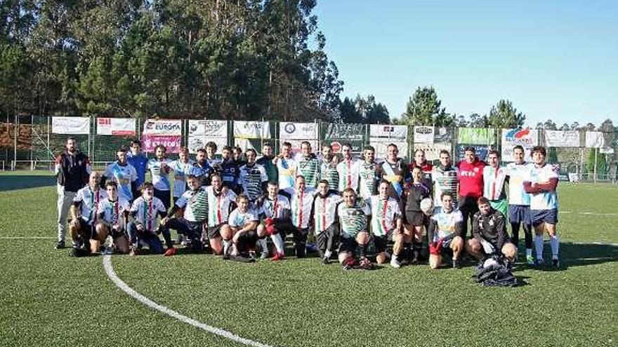 Participantes en el partido masculino. // Bernabé/J.C. Asorey