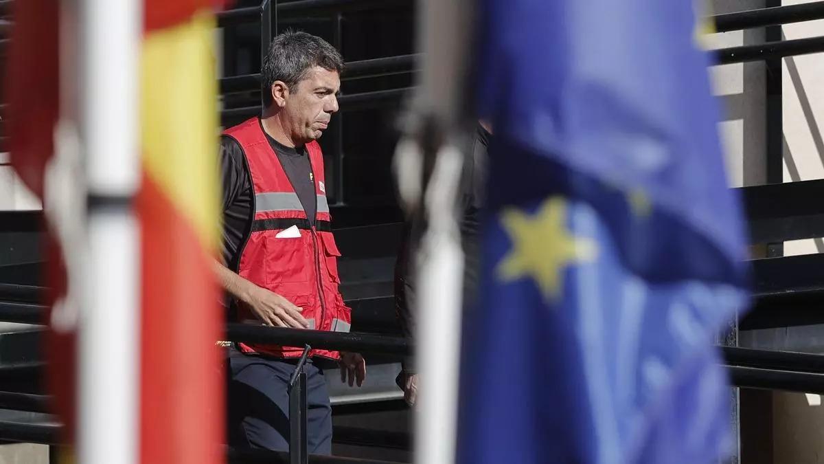El presidente de la Generalitat Carlos Mazón, en el Cecopi, en una imagen captada el 2 de noviembre.