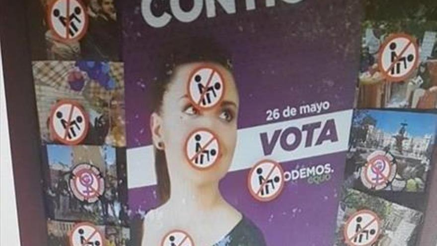 Vandalismo homófobo en varias sedes de Podemos