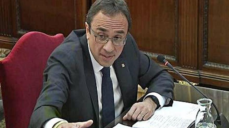 Josep Rull, durant la seva intervenció al Suprem.