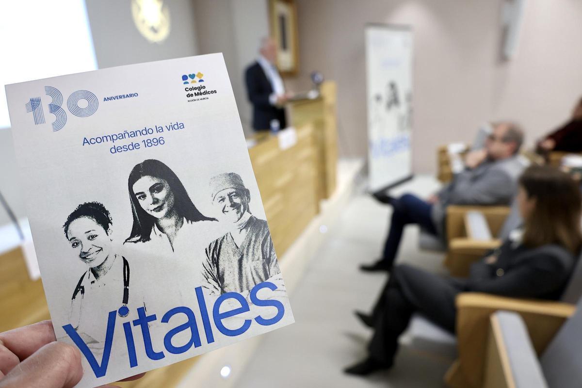 Presentación de la campaña 'Vitales' del Colegio de Médicos de la Región de Murcia.