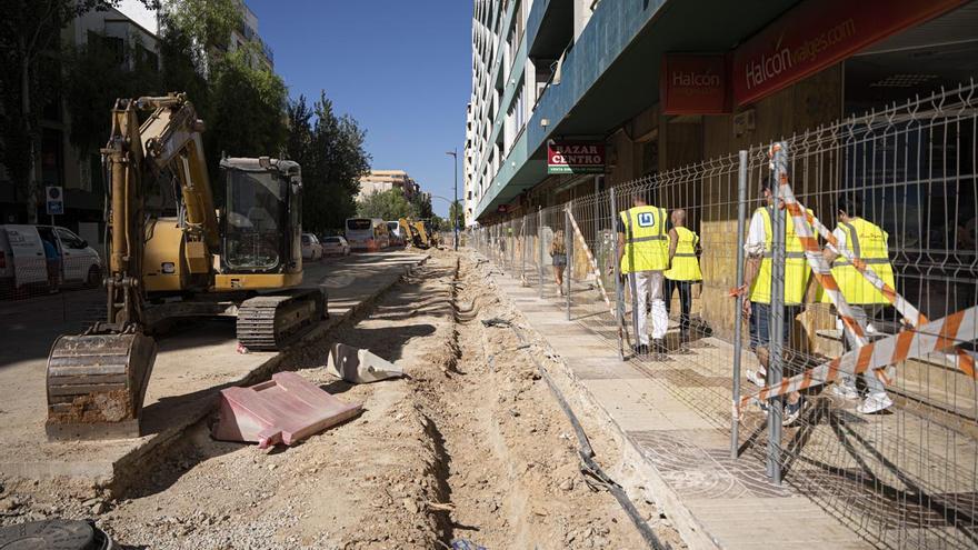 Más de la mitad de la avenida Isidor Macabich de Ibiza estará operativa en diciembre