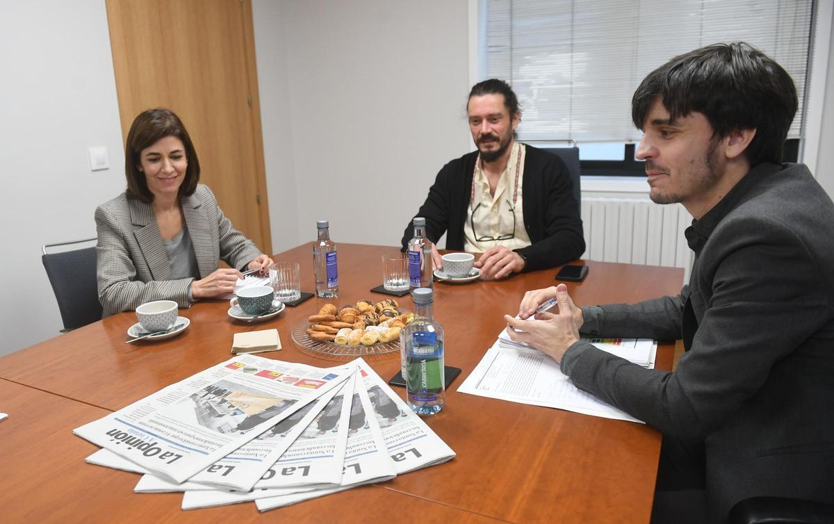 Miranda, Vázquez y Rubín, en el debate.