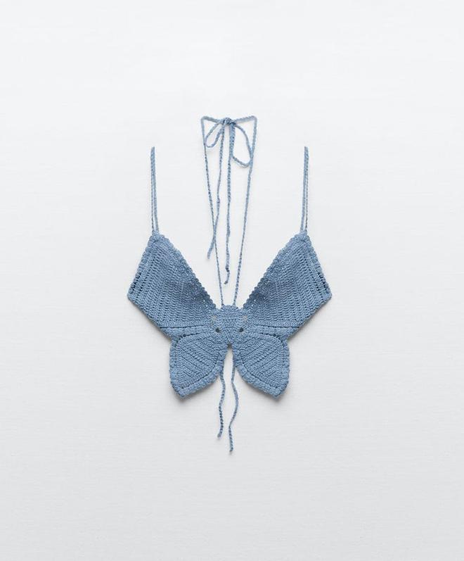 Top mariposa crochet de Zara