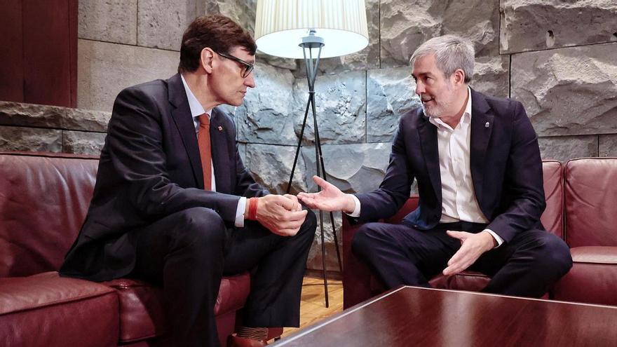 Illa suma el aval de Clavijo a la financiación singular de Cataluña si no supone salir del régimen común