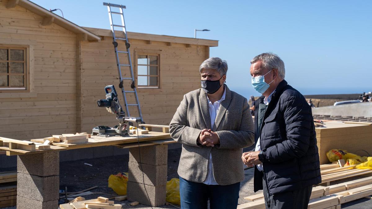 Casas modulares en El Jable (Los Llanos de Aridane) para las familias que perdieron su hogar por el volcán de La Palma