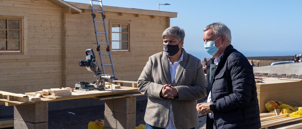 Casas modulares en El Jable (Los Llanos de Aridane) para las familias que perdieron su hogar por el volcán de La Palma