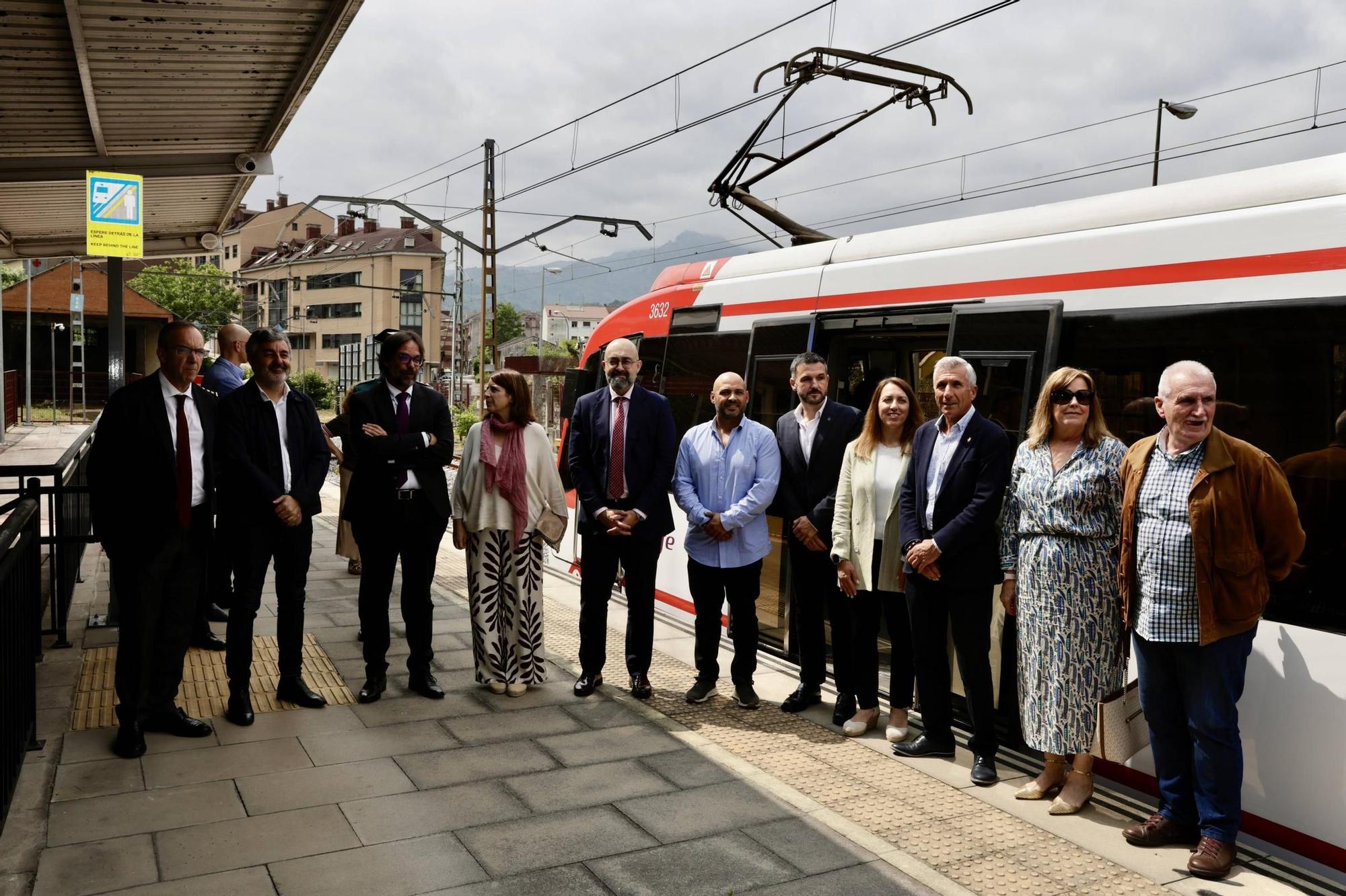 Así fue la inauguración del soterramiento de Langreo