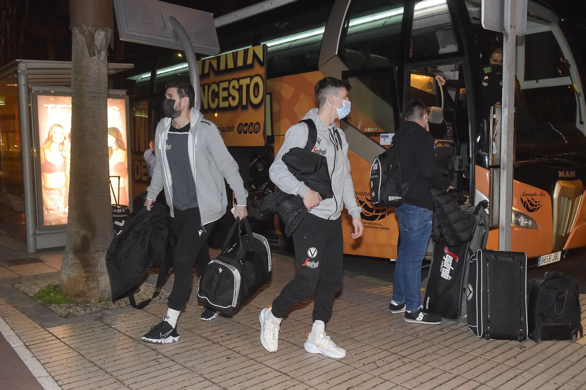 Llegada del Virtus Bolonia, rival del Granca en la Eurocup