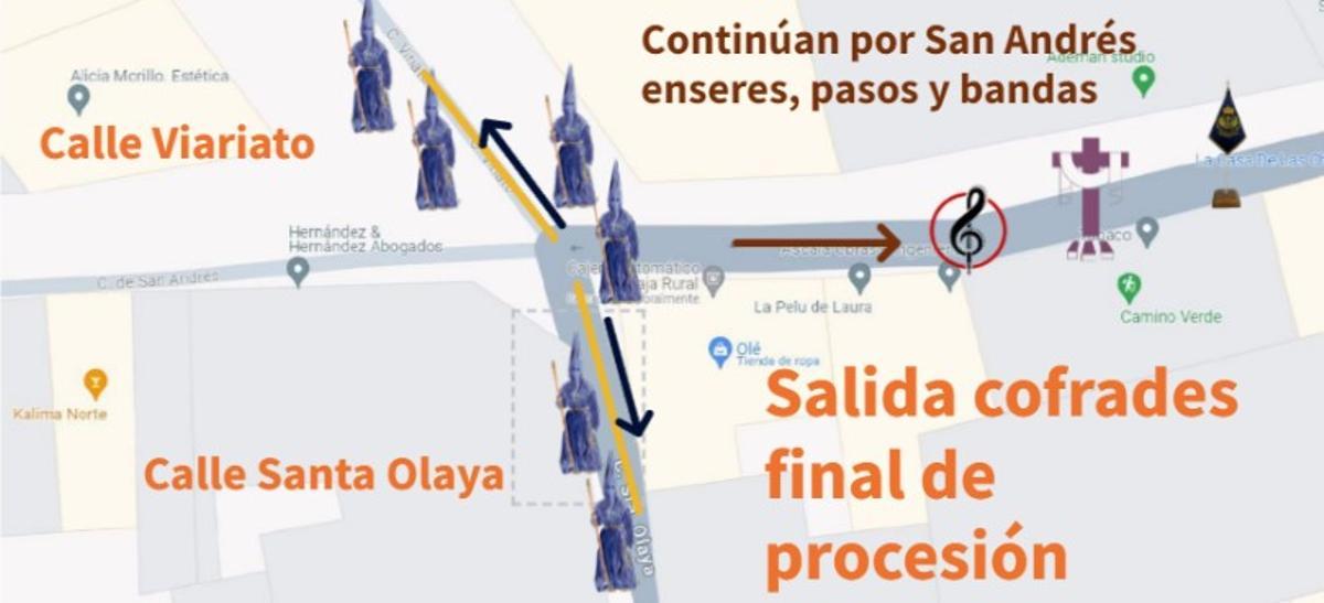 Explicación de cómo será la salida de los hermanos de fila