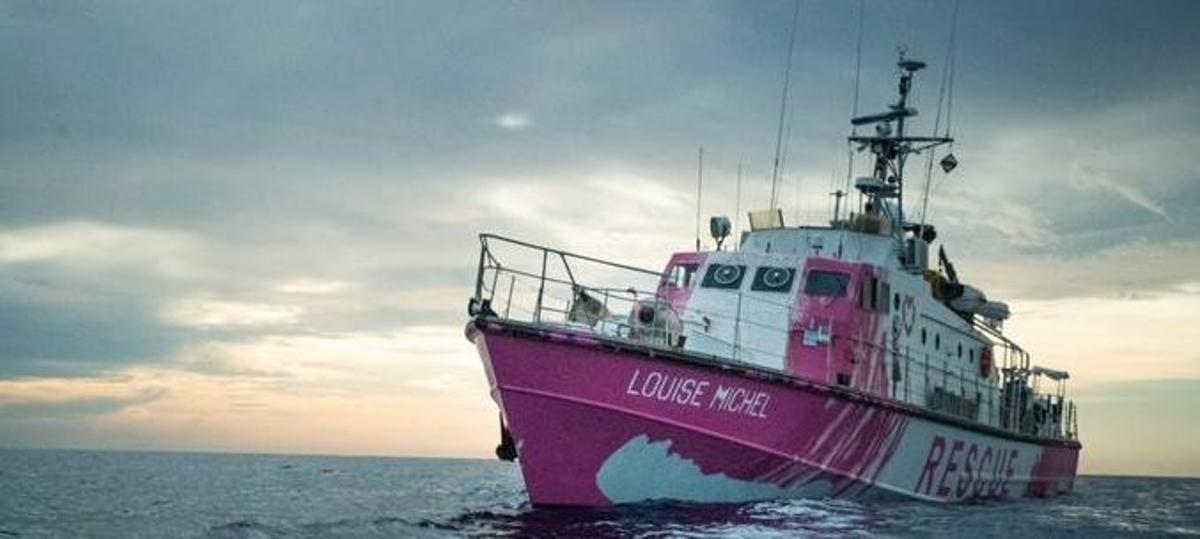 El barco de rescate 'Louise Michel'