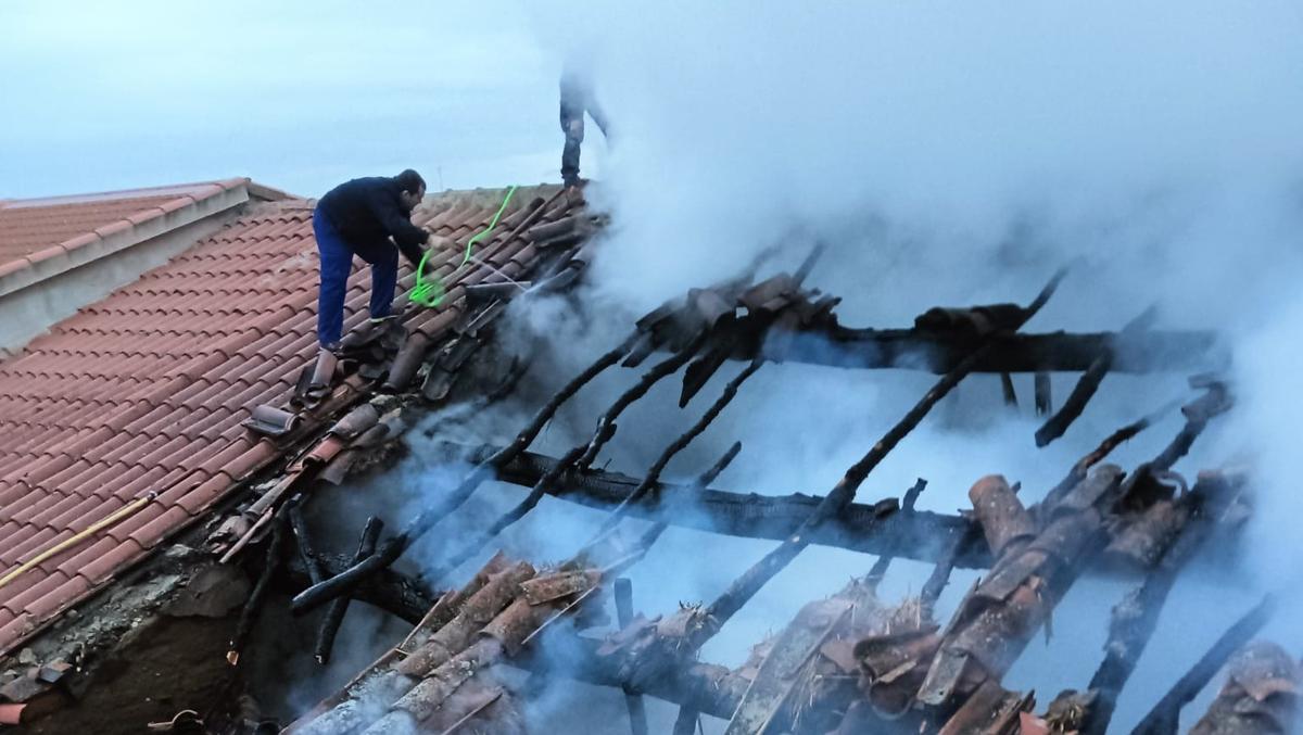 Incendio vivienda Peleagonzalo.