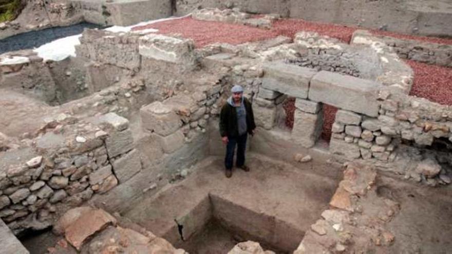 Imagen tomada ayer de una de las zonas objeto de las recientes excavaciones.