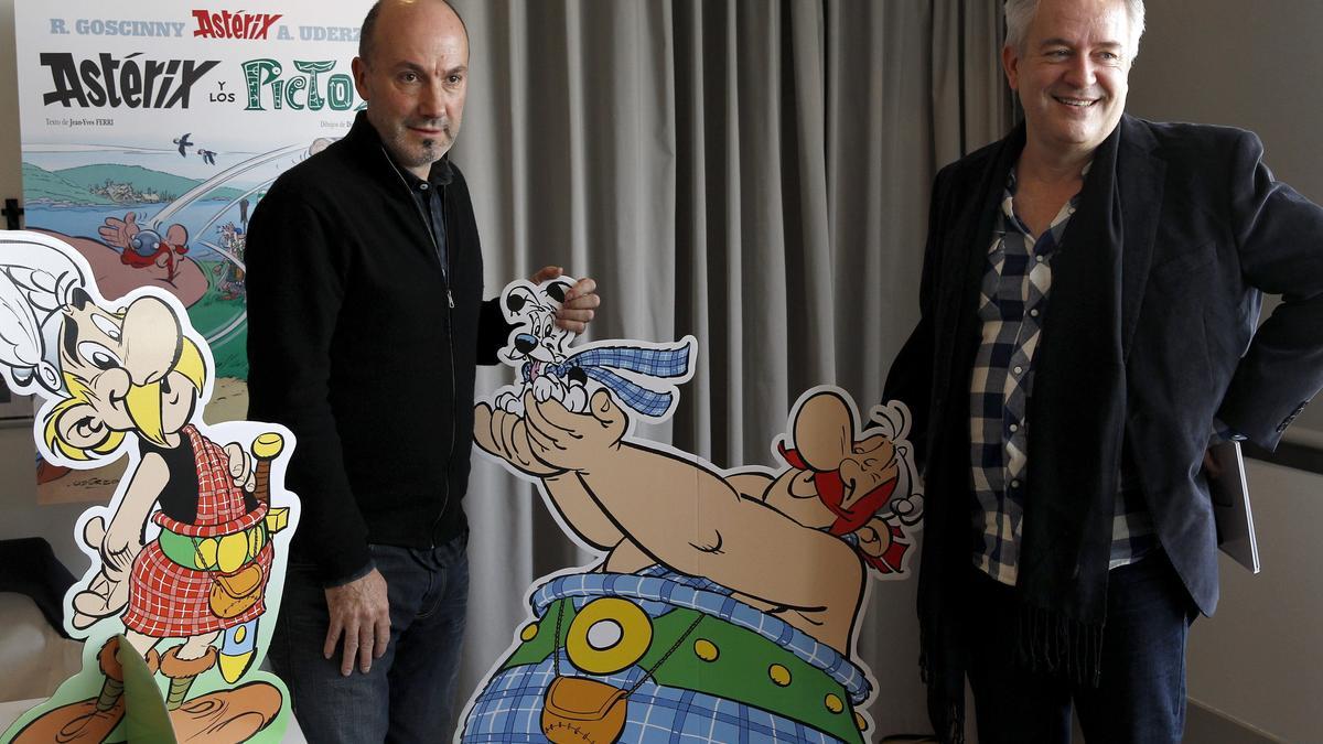 Els dos autors del llibre d&#039;Asterix