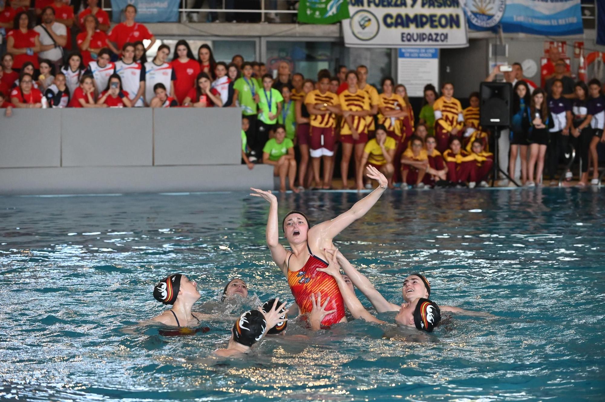 La selección nacional de Natación Artística cautiva a Pontevedra