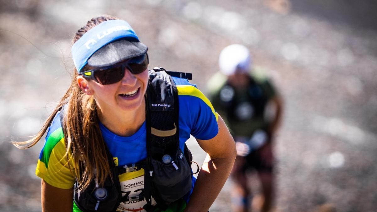 Laurene Lafforgue durante el Trail de Benasque