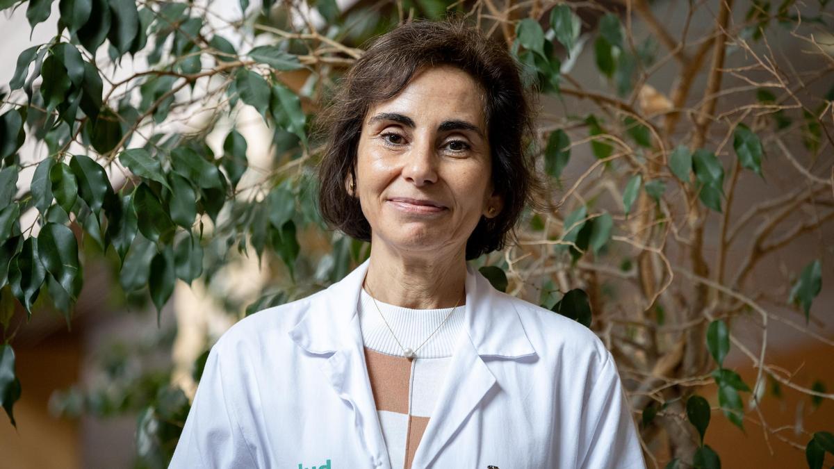 La dermatóloga Yolanda Gilaberte posa para EL PERIÓDICO DE ARAGÓN en el hospital Miguel Servet de Zaragoza