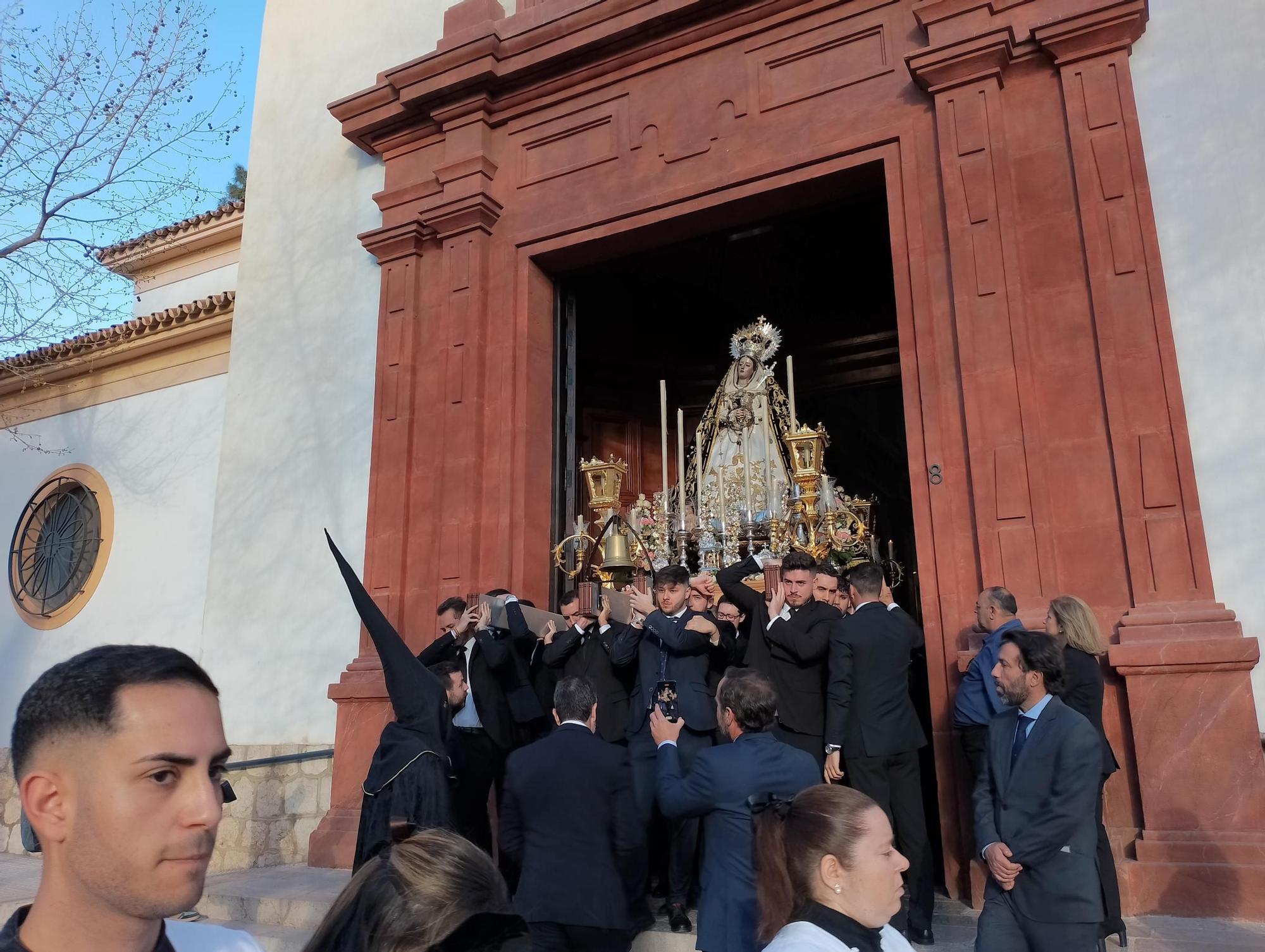 La Virgen del Carmen Doloroso recorre Pedregalejo
