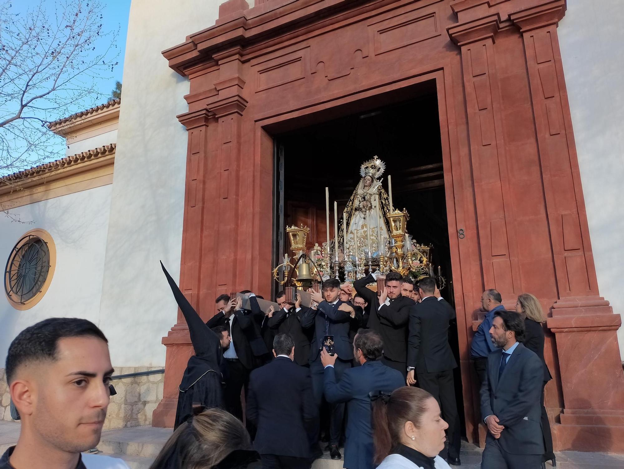 La Virgen del Carmen Doloroso recorre Pedregalejo