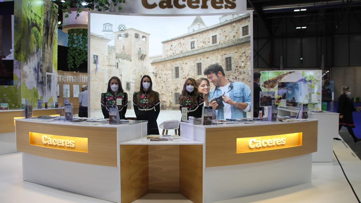 Estand de Cáceres en la Feria Internacional del Turismo.