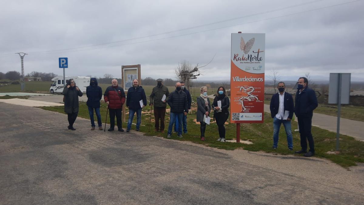 Inauguración del área para autocaravanas de Villardeciervos.