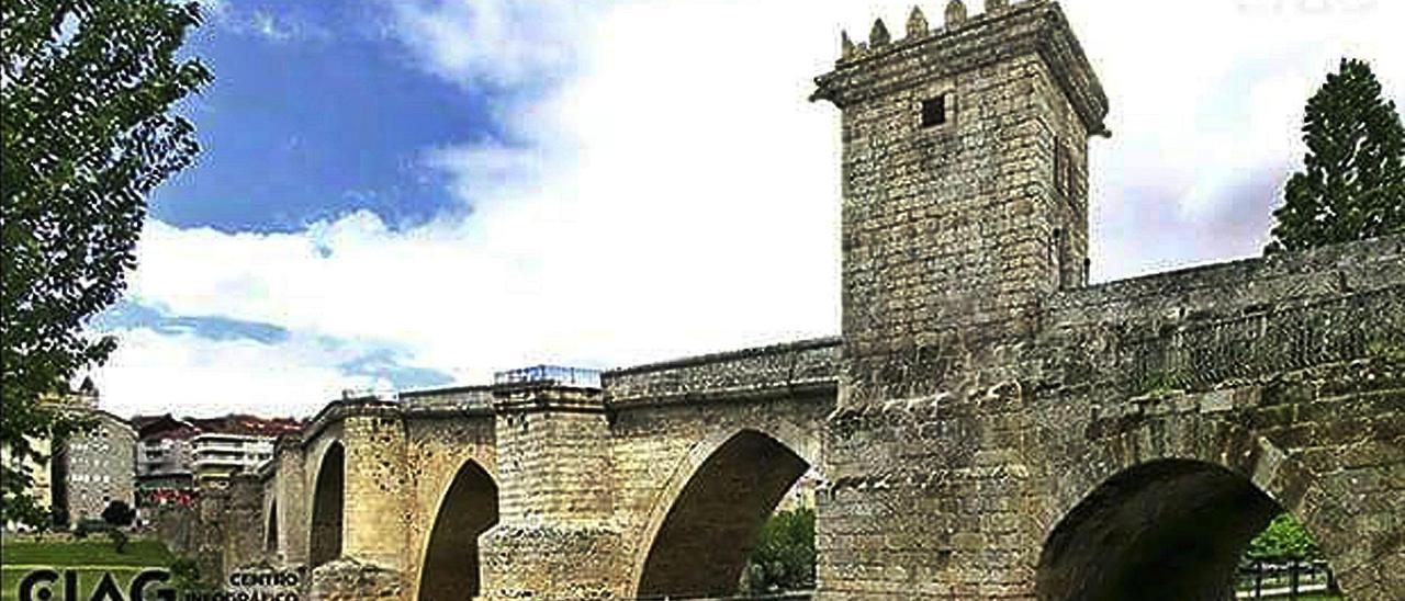 Torre defensiva del Puente Viejo (1578-1839) de Ourense