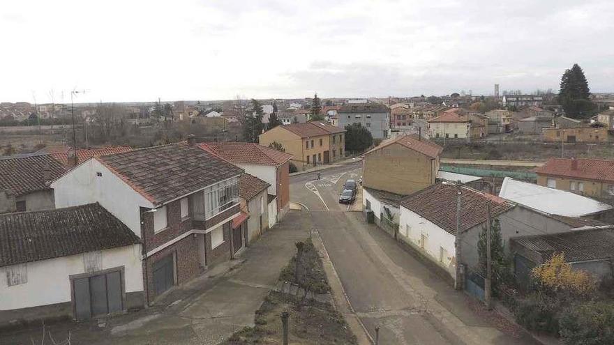 Una imagen del pueblo de Santibáñez de Vidriales tomada desde la torre de la iglesia.