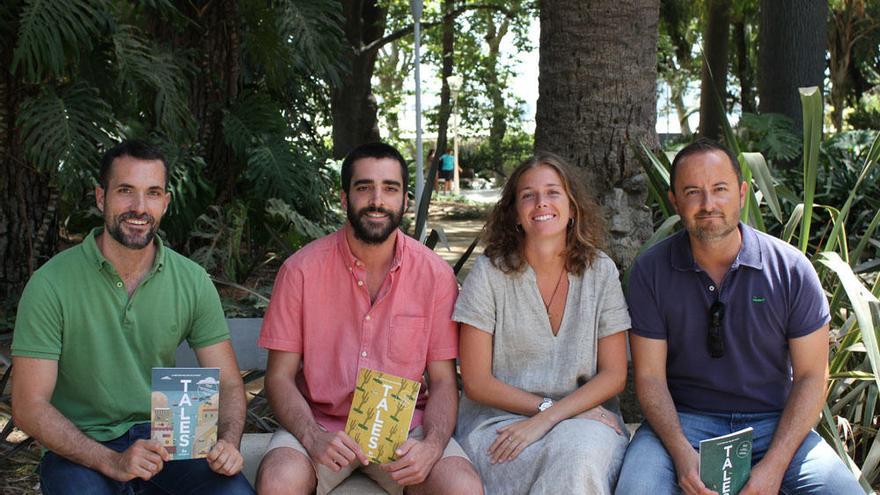 De izquierda a derecha: Fernando del Moral, Ignacio Rodríguez, María Bedoya y Gonzalo Campos, equipo de la revista malagueña &#039;Tales&#039;.