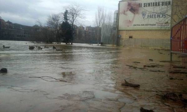 Fotogalería: La crecida del Ebro a su paso por Zaragoza