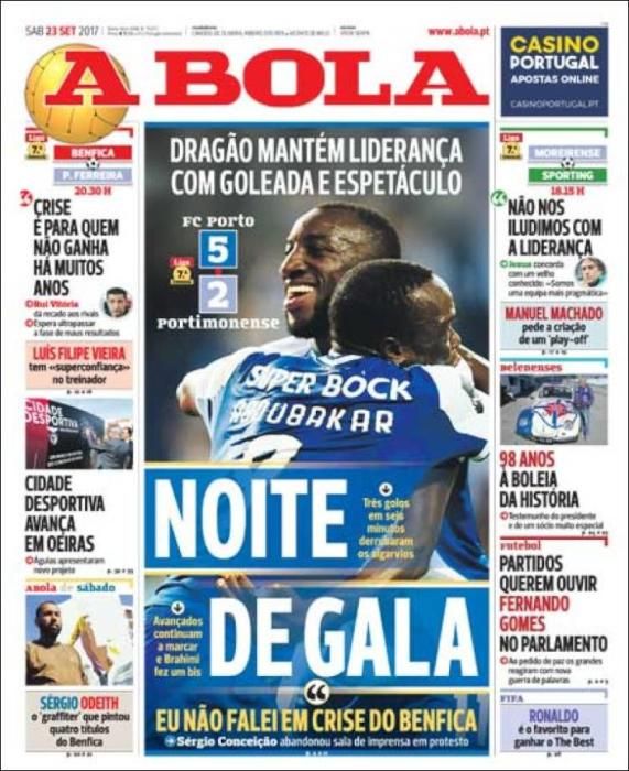 Portadas sábado 23 de septiembre de 2017