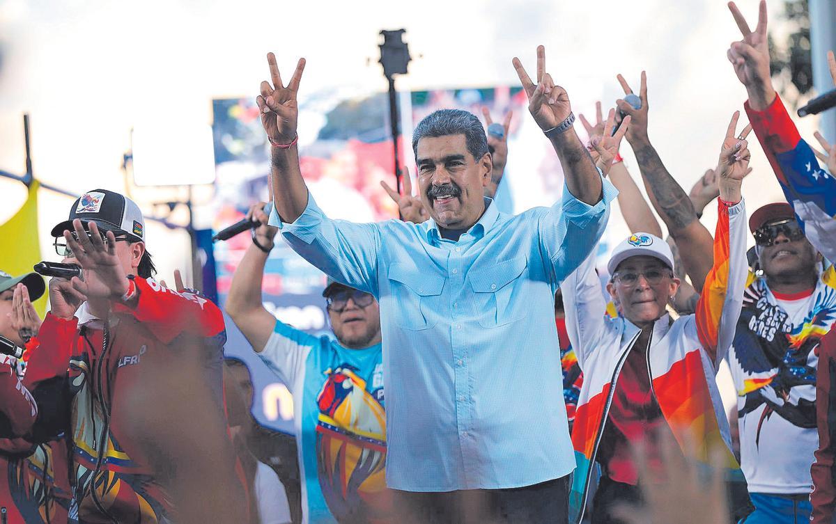 Maduro, en un acto chavista en Caracas, el pasado 17 de agosto.