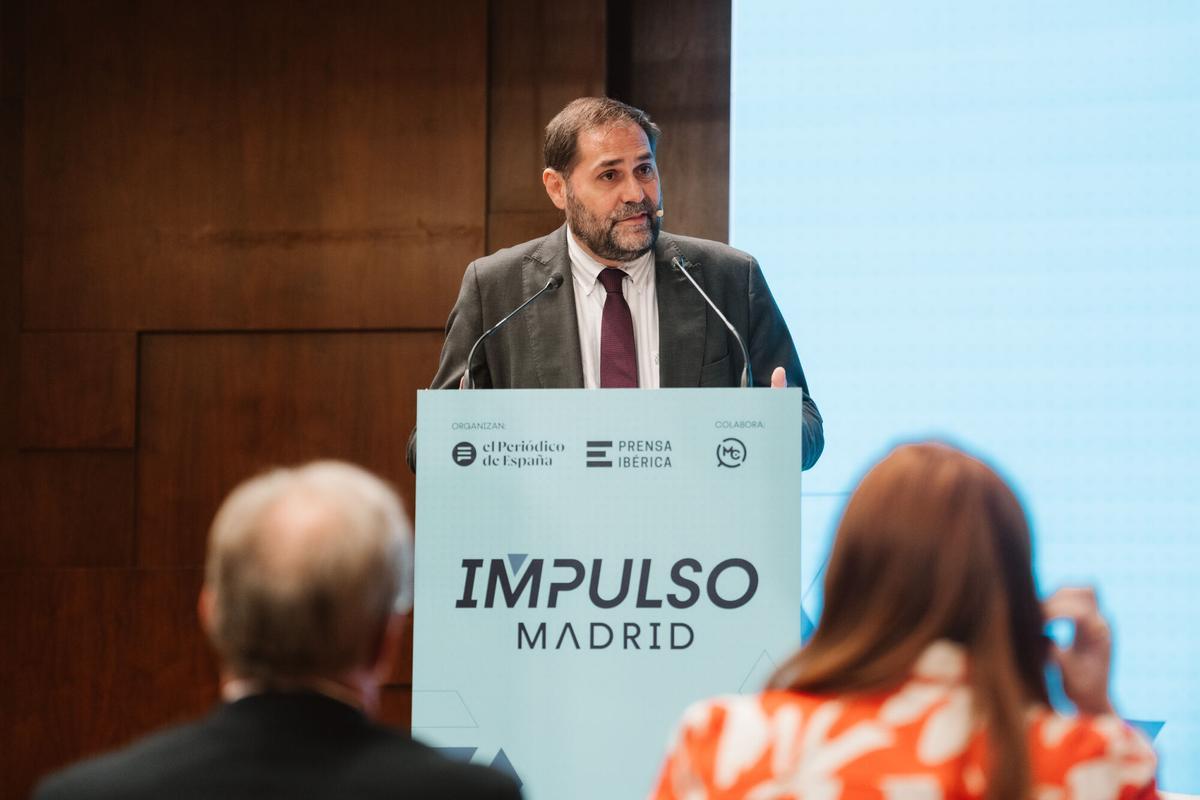Armando Huerta, director de 'El Periódico de España', durante el encuentro 'Impulso Madrid'.