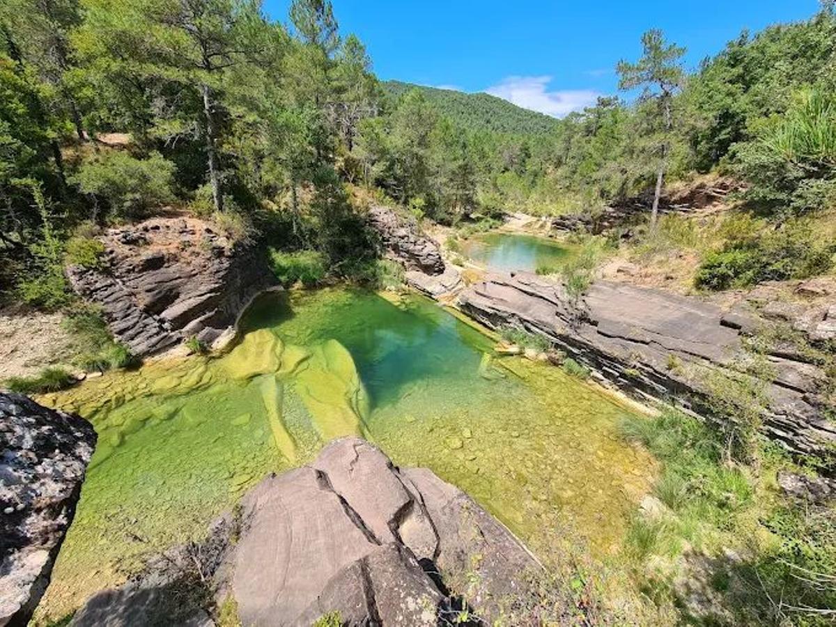 Pozas de Samper Bajo o de Bergosal, junto al barranco de Paternoy.