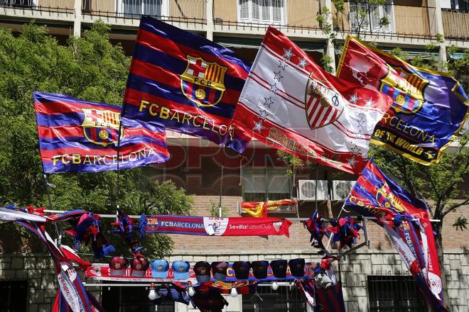 La fan zone del FC Barcelona en Madrid