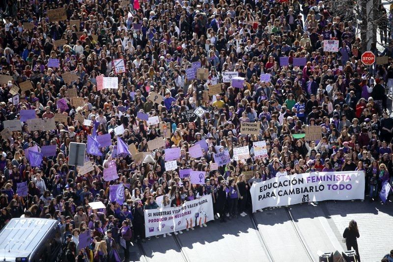 Concentraciones por el 8-M en Zaragoza