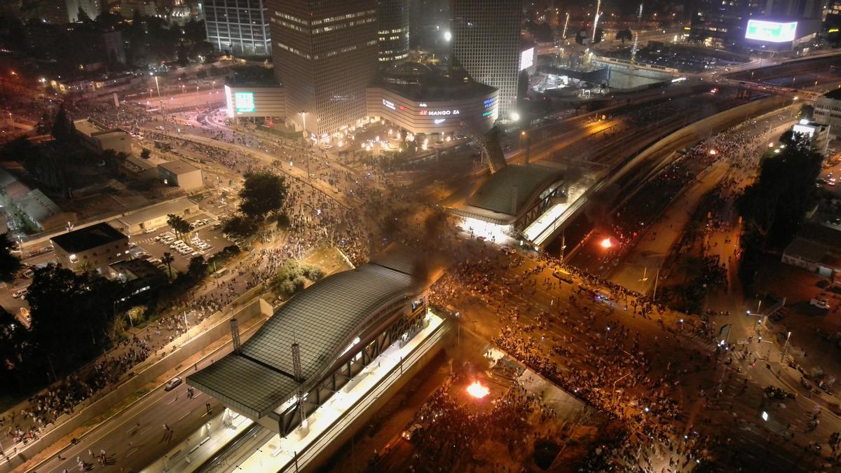 Nueva jornada de protestas en Israel contra la reforma judicial de Netanyahu