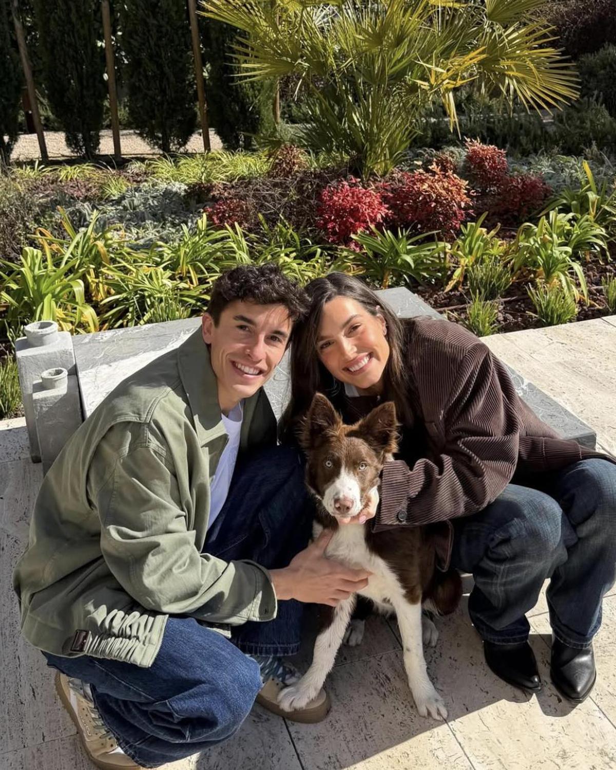 Marc Márquez y Gemma Pinto adoptaron a principios de año a Turco