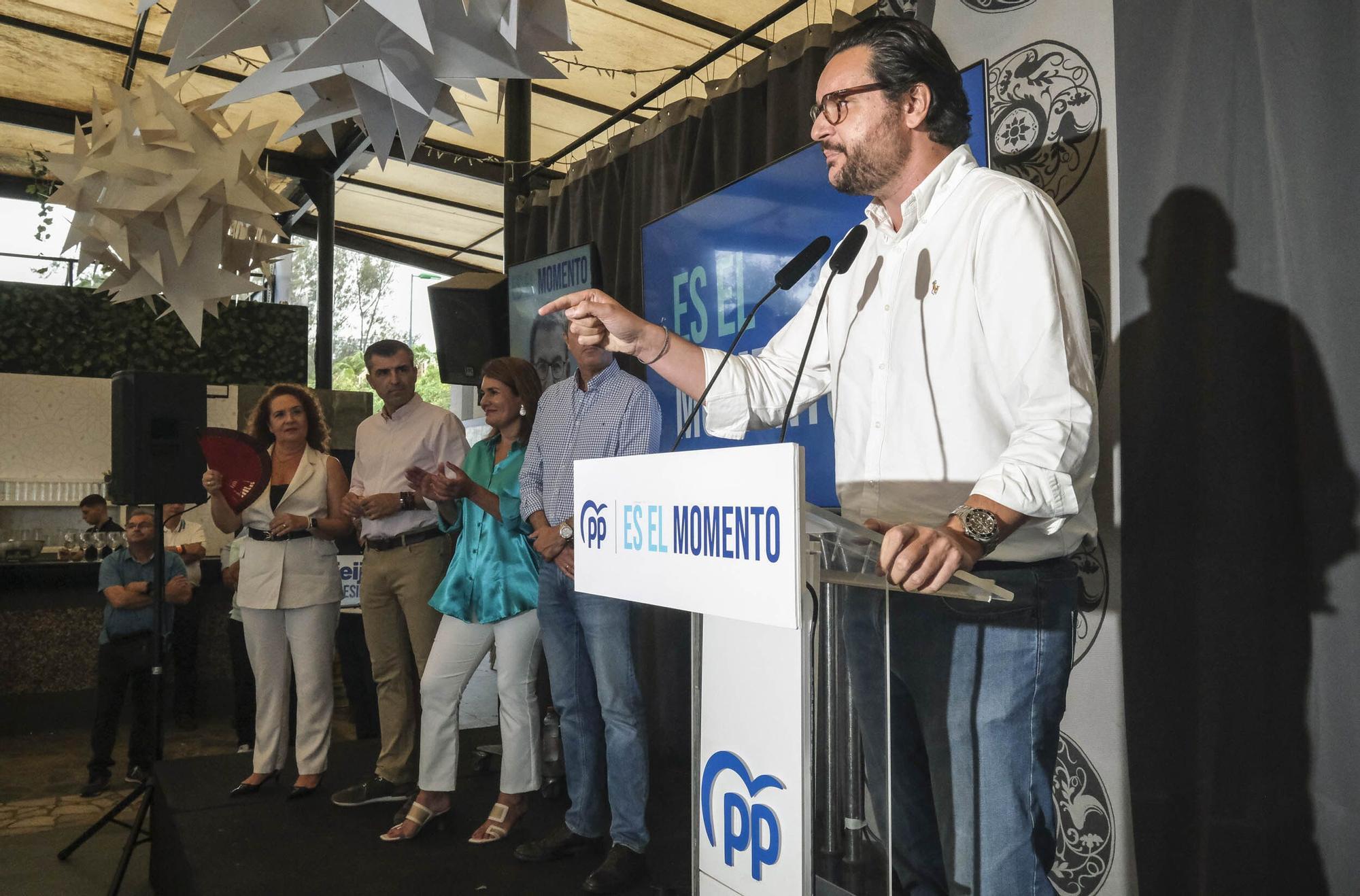 Cierre de campaña de las elecciones generales de los candidatos del PP por la provincia de Las Palmas