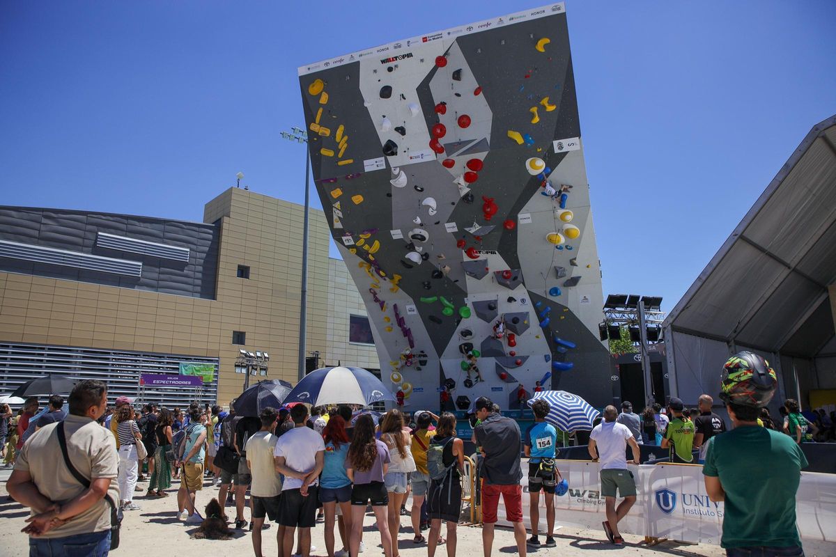 Muro de competición en el Campeonado de España 2024, en Arroyomolinos