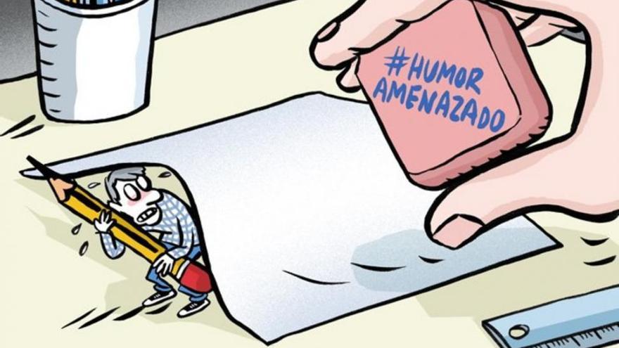 Las viñetas del #HumorAmenazado surcan Twitter