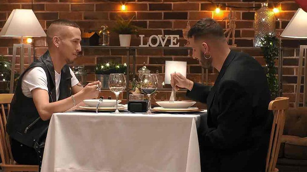 Krystian y Emmanuele en su cita en 'First Dates'